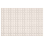 Vidaxl verzwaringsdeken 122x183 cm 9 kg stof lichtcrèmekleurig
