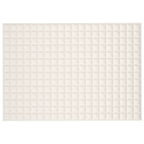 Vidaxl verzwaringsdeken 137x200 cm 10 kg stof lichtcrèmekleurig