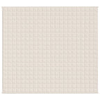 Vidaxl verzwaringsdeken 200x230 cm 9 kg stof lichtcrèmekleurig