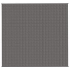 Vidaxl verzwaringsdeken 220x240 cm 11 kg stof grijs