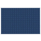 Vidaxl verzwaringsdeken 122x183 cm 9 kg stof blauw