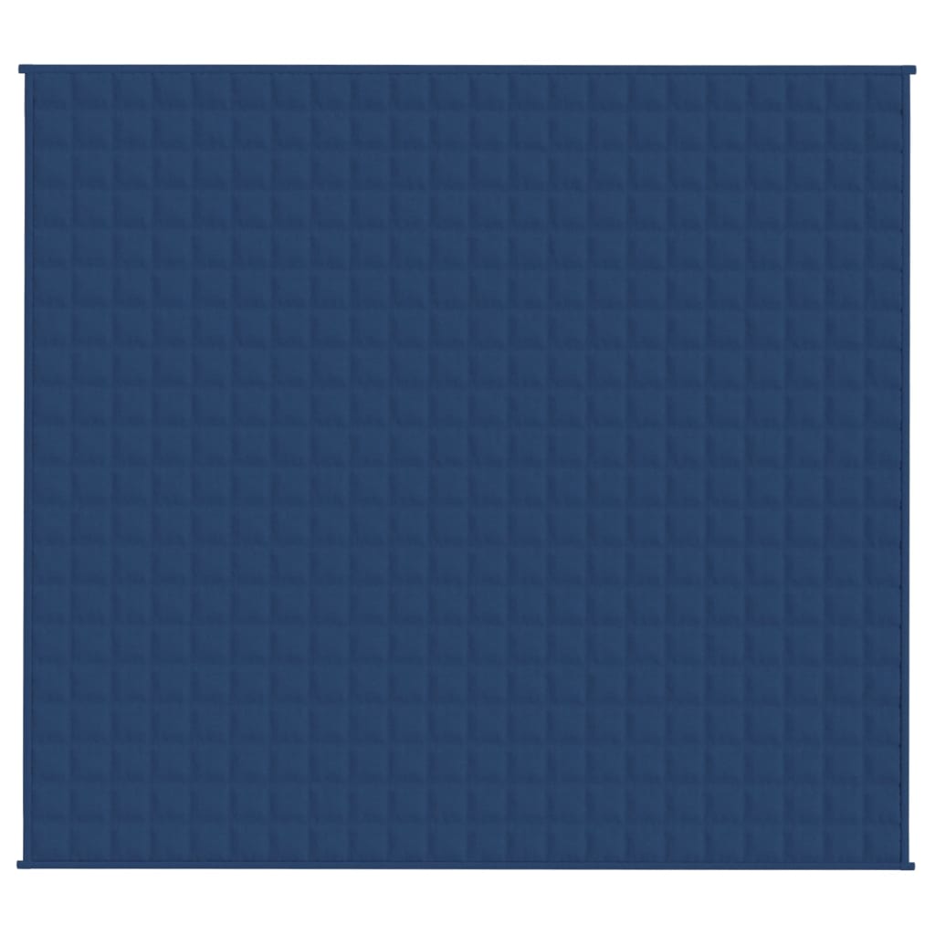 Vidaxl verzwaringsdeken 200x220 cm 9 kg stof blauw
