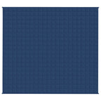 Vidaxl verzwaringsdeken 200x230 cm 9 kg stof blauw