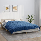 Vidaxl verzwaringsdeken 200x230 cm 9 kg stof blauw