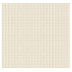 Vidaxl verzwaringsdeken 220x230 cm 15 kg stof lichtcrèmekleurig