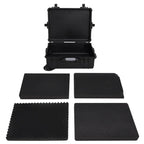 Vidaxl flightcase op wieltjes 63x50x23 cm pp zwart