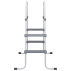 Vidaxl zwembadladder 84 cm staal grijs