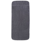 Vidaxl strandhanddoeken 2 st 400 g m² 60x135 cm stof antracietkleurig