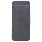 Vidaxl strandhanddoeken 2 st 400 g m² 75x200 cm stof antracietkleurig