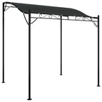 VidaXL Luifel 2x2,3 m 180 g m² stof en staal antracietkleurig