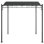 VidaXL Luifel 2x2,3 m 180 g m² stof en staal antracietkleurig