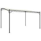 Vidaxl luifel 4x3 m 180 g m² stof en staal crèmekleurig