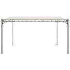 Vidaxl luifel 4x3 m 180 g m² stof en staal crèmekleurig