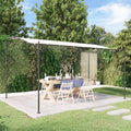 Vidaxl luifel 4x3 m 180 g m² stof en staal crèmekleurig