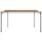 Vidaxl luifel 4x3 m 180 g m² stof en staal taupe