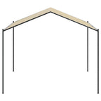 Vidaxl tuinpaviljoen 4x4 m staal en stof beige
