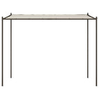 Vidaxl prieel 3x3 m 180 g m² stof en staal wit