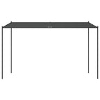 Vidaxl prieel 4x4 m 180 g m² stof en staal antracietkleurig