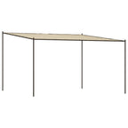 Vidaxl prieel 4x4 m 180 g m² stof en staal beige