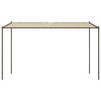 Vidaxl prieel 4x4 m 180 g m² stof en staal beige