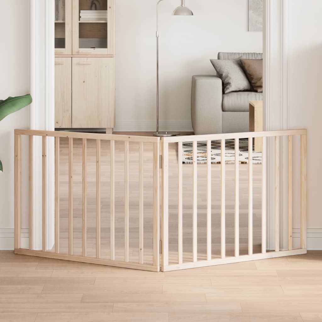 Vidaxl hondenhek opvouwbaar 2 panelen 160 cm populierenhout