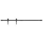 Vidaxl ophangset voor minischuifdeur 122 cm koolstofstaal zwart