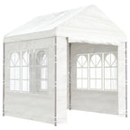 Vidaxl prieel met dak 2,28x2,23x2,69 m polyetheen wit