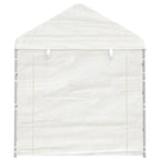 Vidaxl prieel met dak 2,28x2,23x2,69 m polyetheen wit