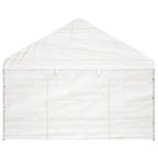 Vidaxl prieel met dak 4,08x2,23x3,22 m polyetheen wit
