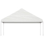 Vidaxl prieel met dak 5,88x2,23x3,75 m polyetheen wit