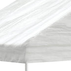 Vidaxl prieel met dak 5,88x2,23x3,75 m polyetheen wit