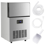 Vidaxl ijsblokjesmachine 45 kg 24 u zilverkleurig