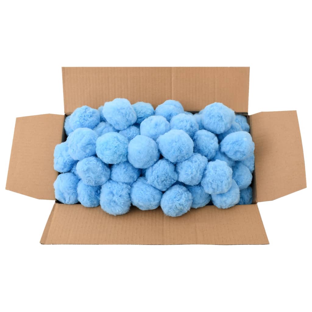 Vidaxl zwembadfilterbolletjes antibacterieel 2100 g polyetheen blauw