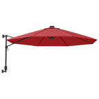 Vidaxl wandparasol 290 cm felrood