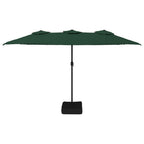 VidaXL Parasol dubbel 449x245 cm groen