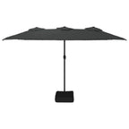 Vidaxl parasol dubbel 449x265 cm antracietkleurig