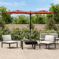 Vidaxl parasol dubbel dak 316x145 cm terracottakleurig