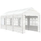 VidaXL Prieel met dak 6,69x2,28x2,69 m polyetheen wit
