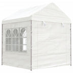 VidaXL Prieel met dak 11,15x2,28x2,69 m polyetheen wit