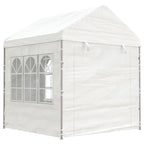 VidaXL Prieel met dak 20,07x2,28x2,69 m polyetheen wit