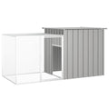 Vidaxl konijnenhok 200x91x100 cm gegalvaniseerd staal grijs
