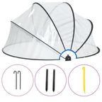 Vidaxl zwembadoverkapping rond 315x158 cm pvc