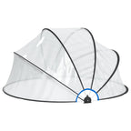 Vidaxl zwembadoverkapping rond 315x158 cm pvc