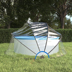 Vidaxl zwembadoverkapping rond 315x158 cm pvc