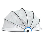 Vidaxl zwembadoverkapping rond 406x203 cm pvc