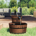 Vidaxl waterfontein met pomp 44,5x44,5x58 cm massief vurenhout