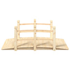 Vidaxl tuinbrug met leuningen 150x67x56 cm massief vurenhout