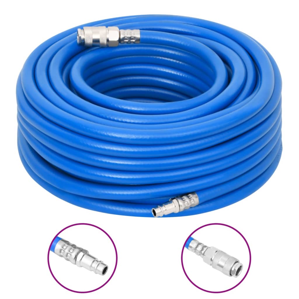 VidaXL Luchtslang 0,7'' 100 m PVC blauw
