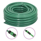 Vidaxl tuinslang met koppelingsset 0,75'' 20 m pvc groen