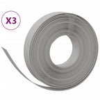 Vidaxl tuinranden 3 st 10 m 10 cm polyetheen grijs